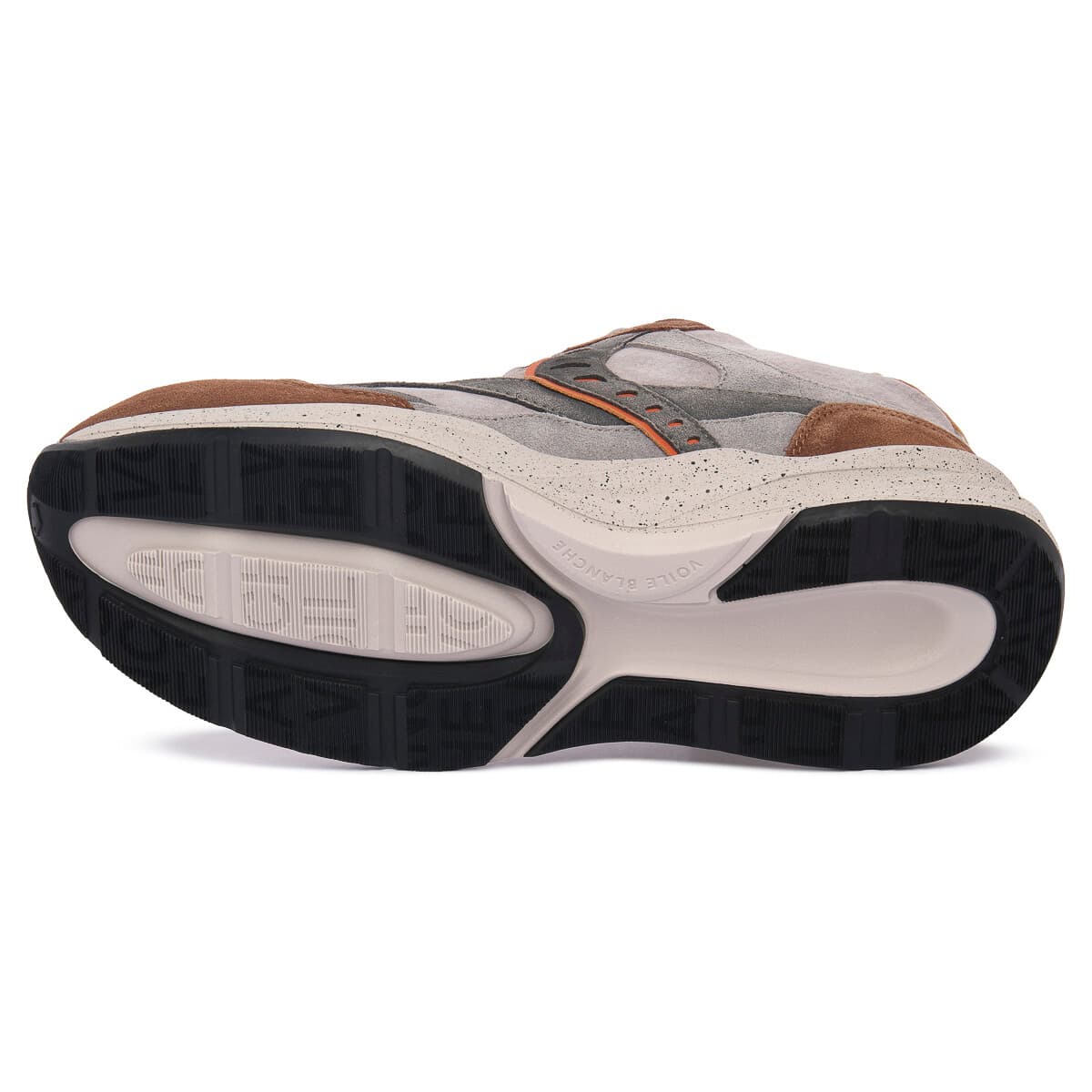 Men's Sneakers Voile Blanche Brown