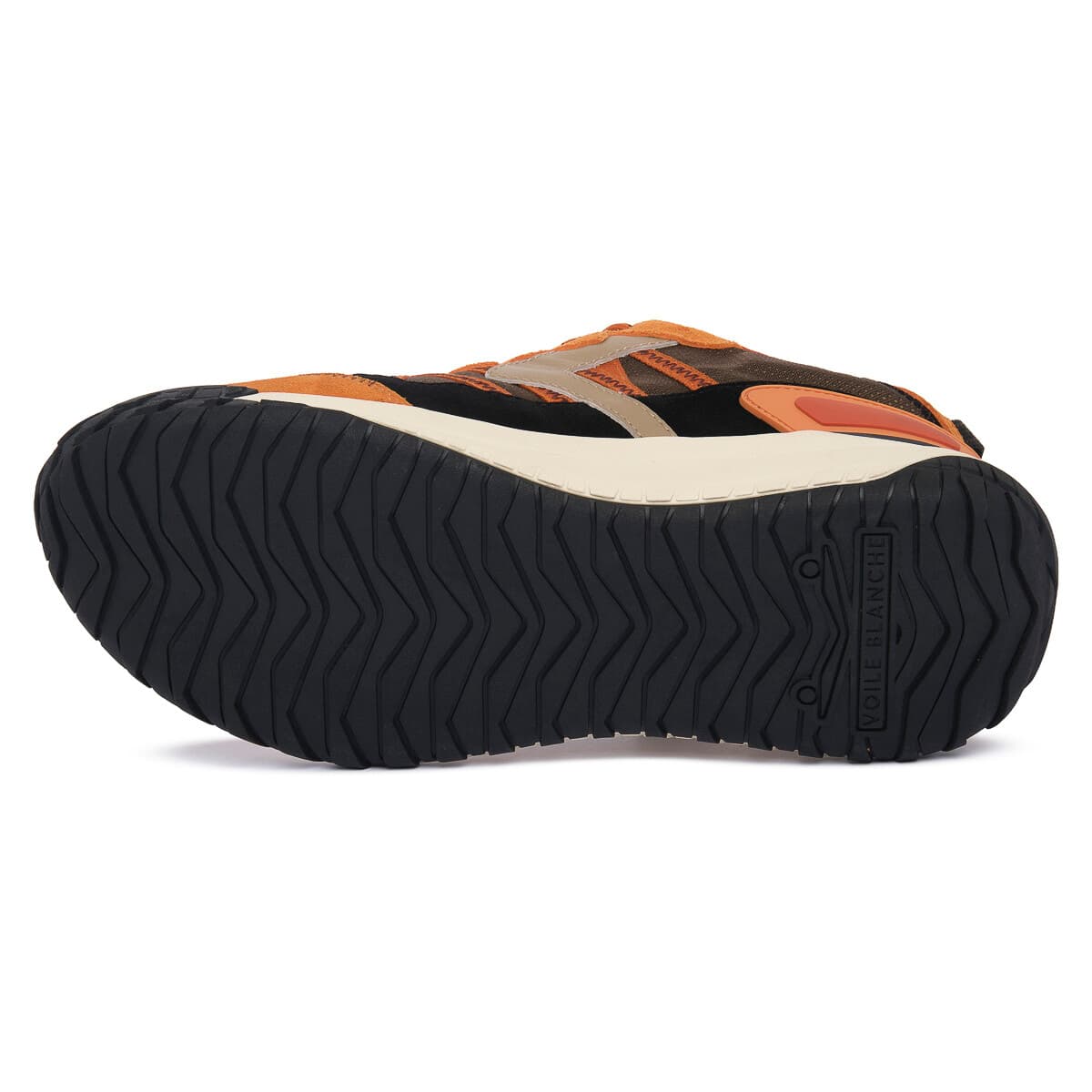 Men's Sneakers Voile Blanche Orange