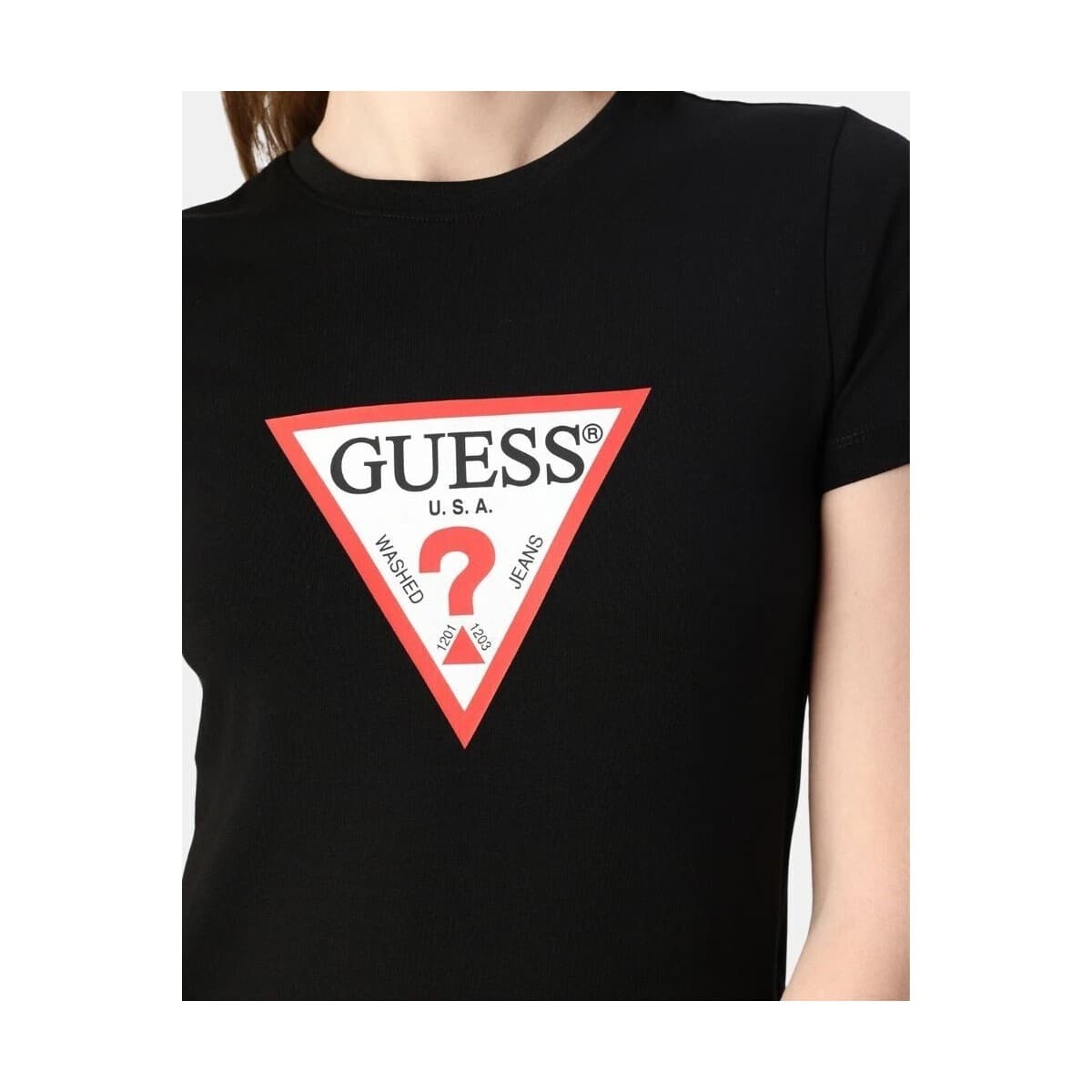 Women's T-Shirts Guess Black