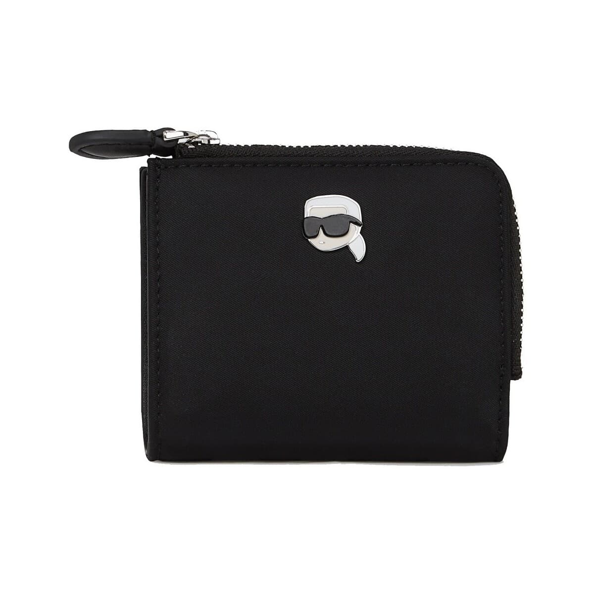 Πορτοφόλι Karl Lagerfeld Carteras Mujer Modèle Ikon Nylon Pin Sm Zip Wall