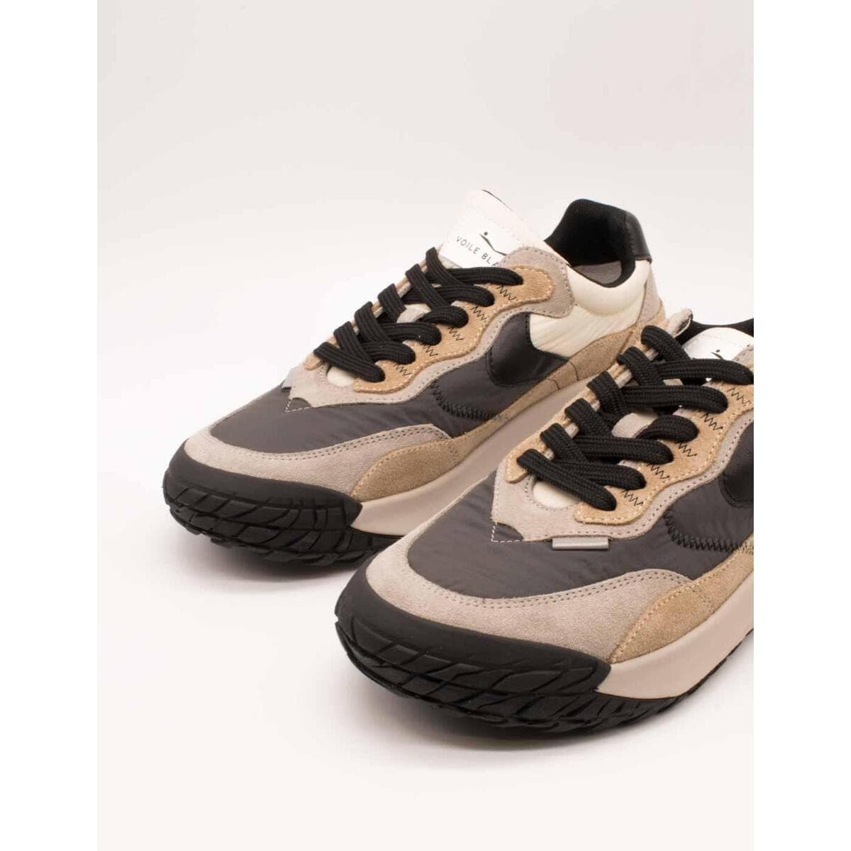 Men's Sneakers Voile Blanche Brown