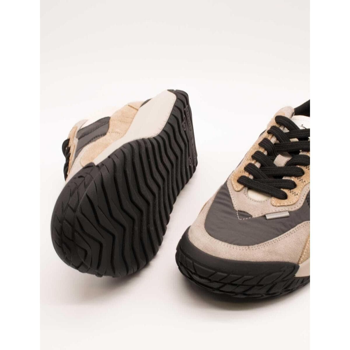 Men's Sneakers Voile Blanche Brown