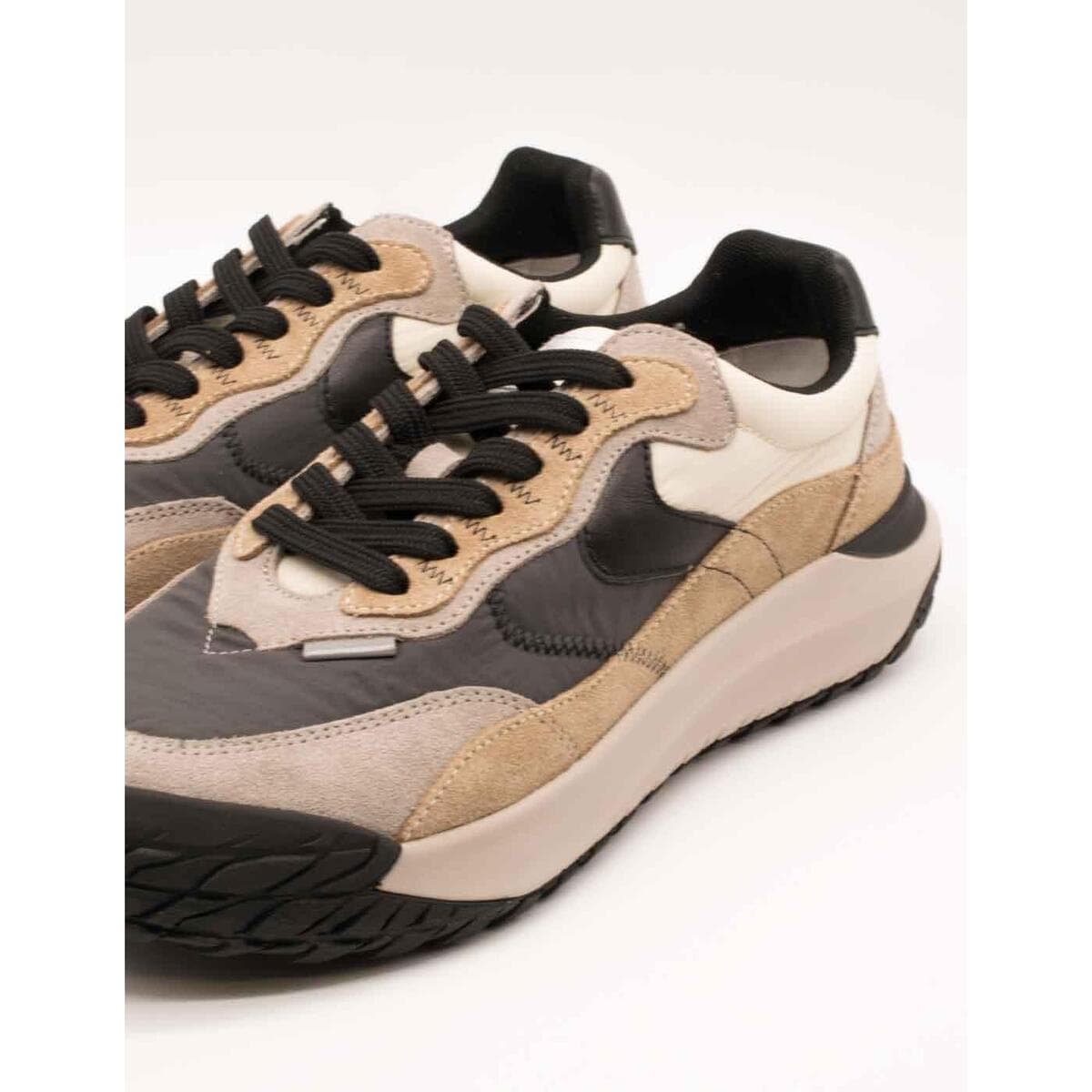 Men's Sneakers Voile Blanche Brown