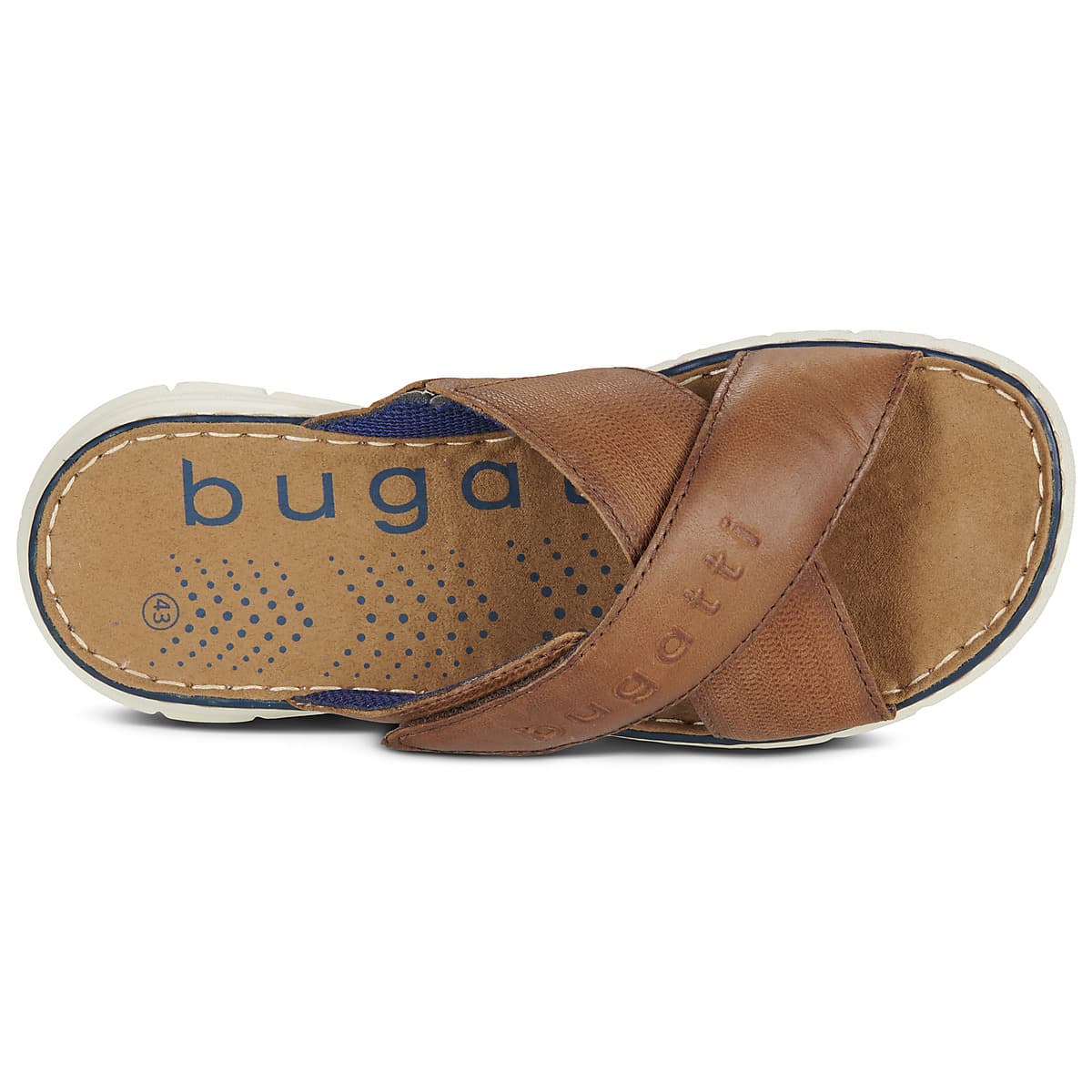 Men's Mules Bugatti Brown