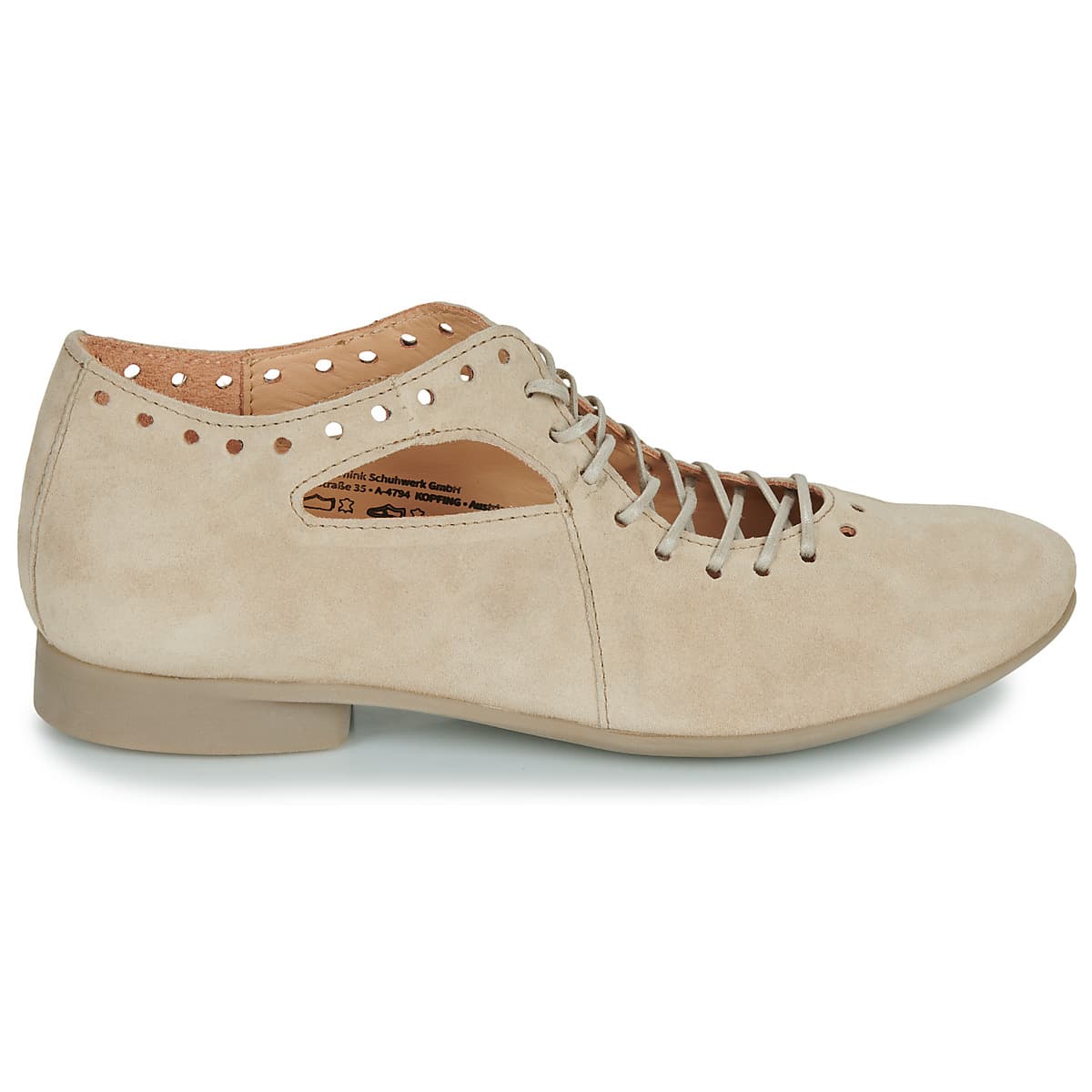 Women's Derby Shoes Think Beige
