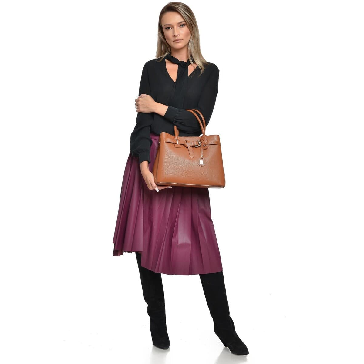 Women's Handbags Anna Luchini Brown