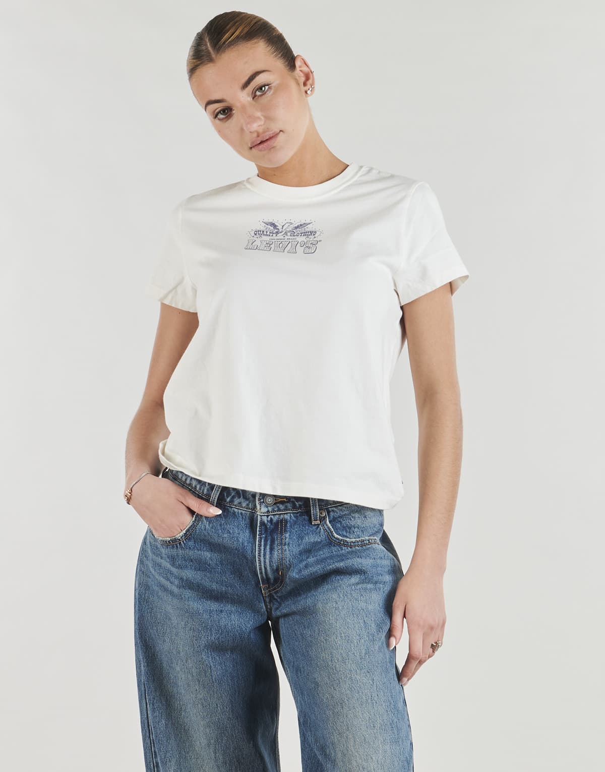 Women's T-Shirts Levis White