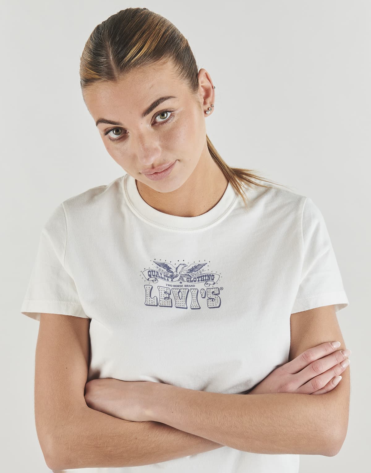 Women's T-Shirts Levis White