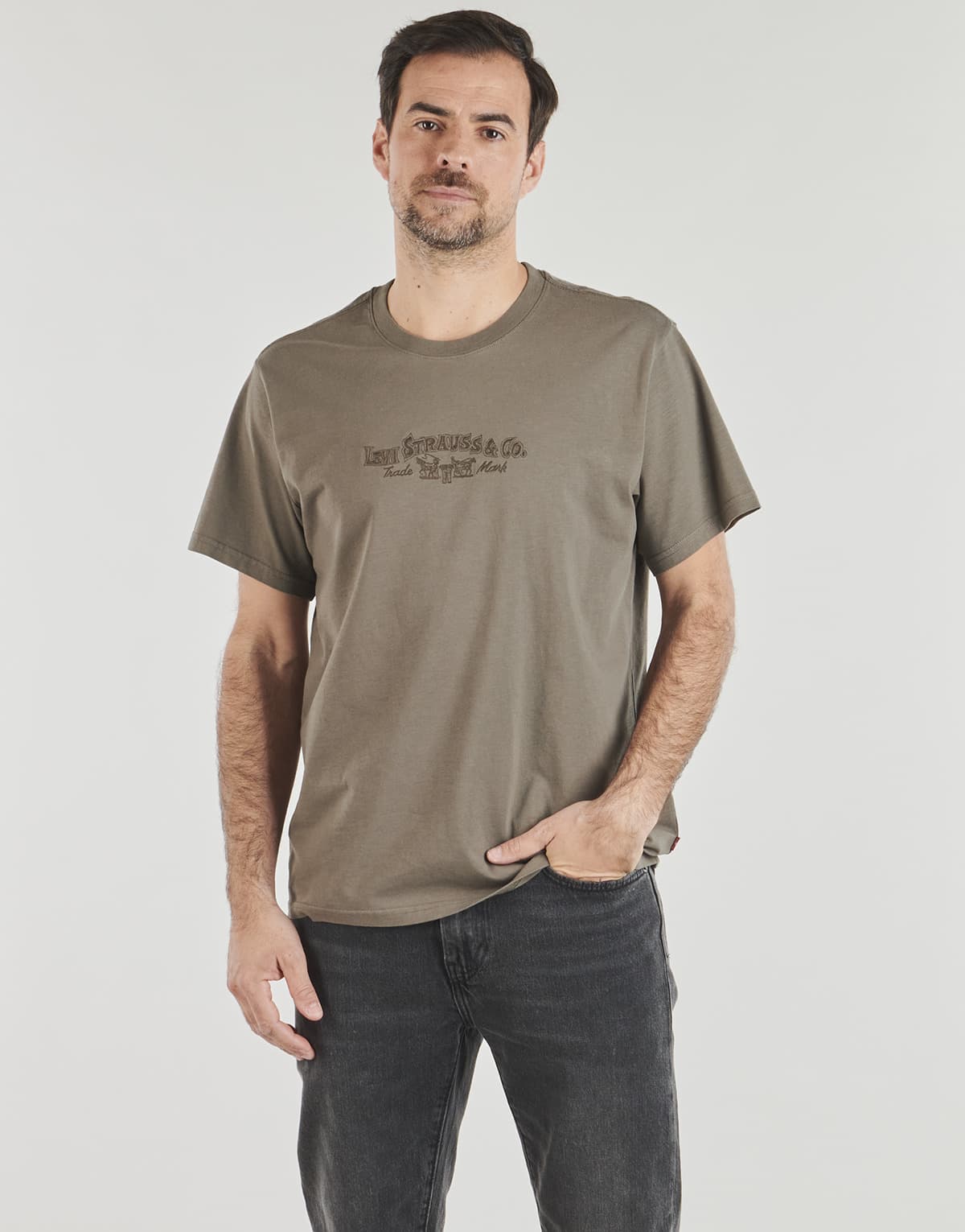 Men's T-Shirts Levis Khaki