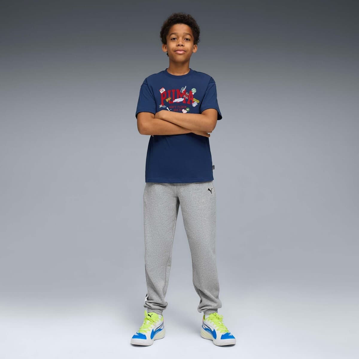 Boys' T-Shirts Puma Blue