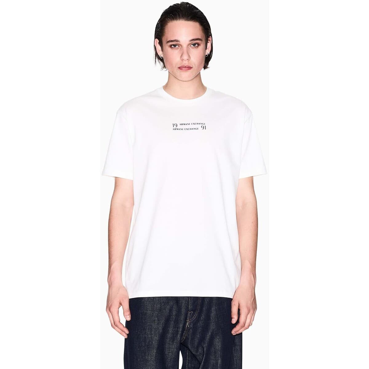 Men's T-Shirts EAX White