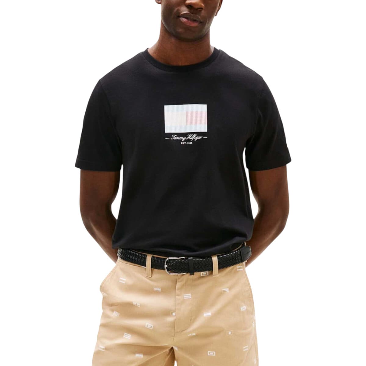 T-shirt με κοντά μανίκια Tommy Hilfiger ITHACA FLAG TEE MW0MW39349