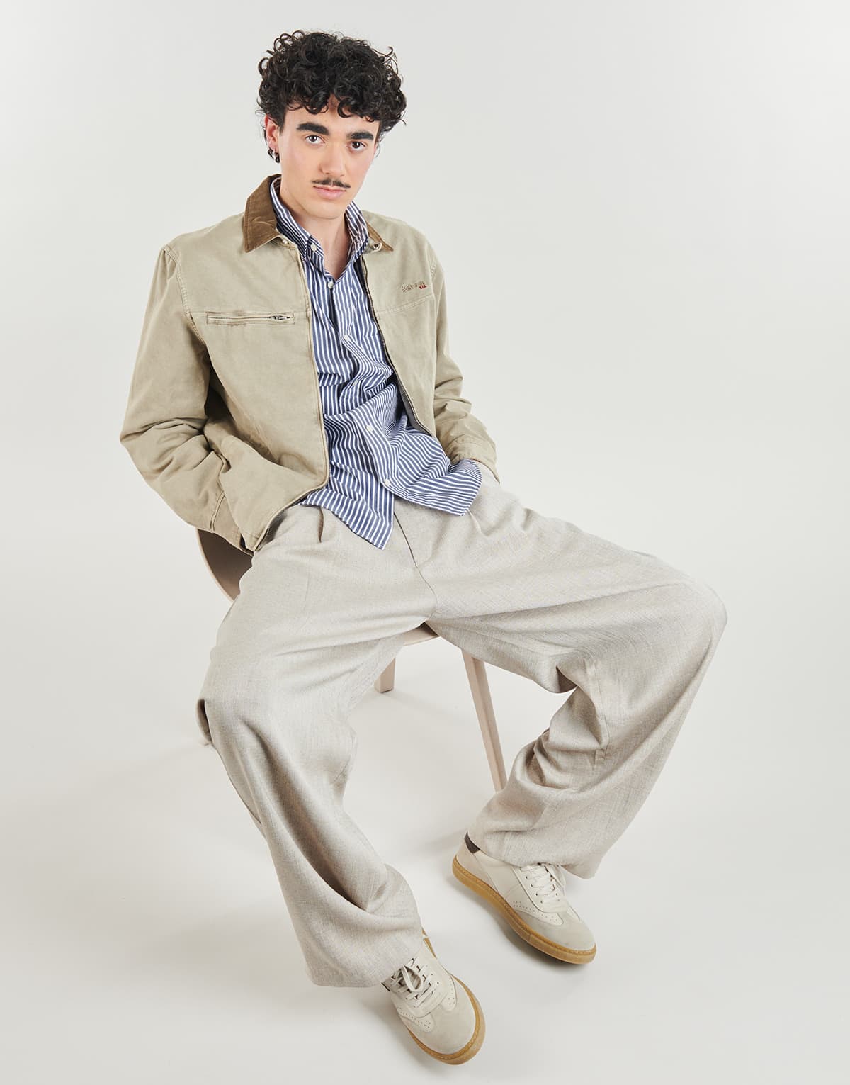 Men's Jackets Schott Beige