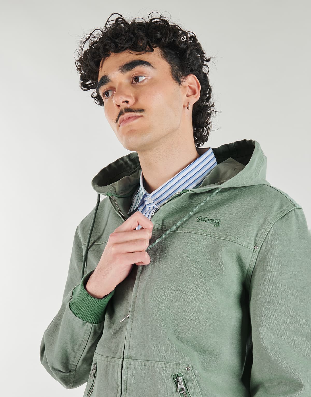 Men's Jackets Schott Khaki