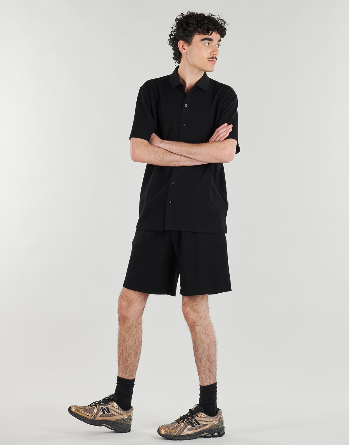 Men's Shirts Schott Black