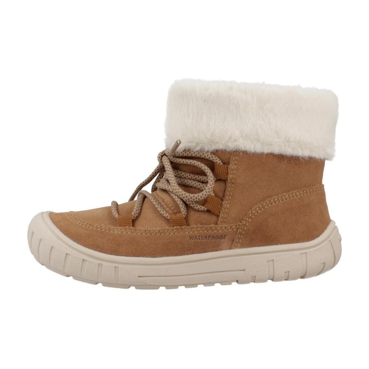 Girls' Ankle Boots Geox Brown