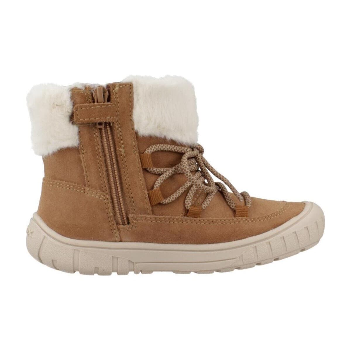 Girls' Ankle Boots Geox Brown