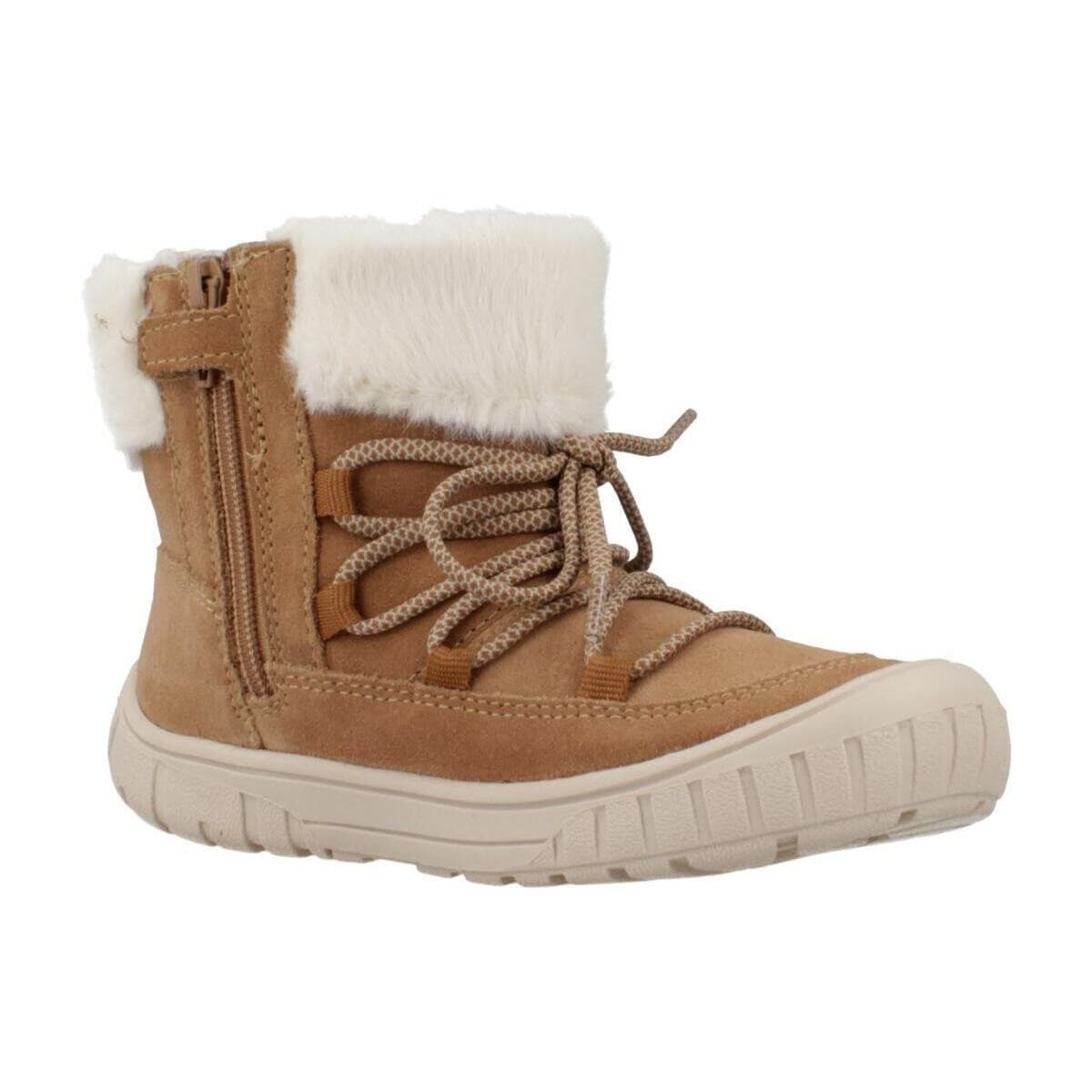 Girls' Ankle Boots Geox Brown