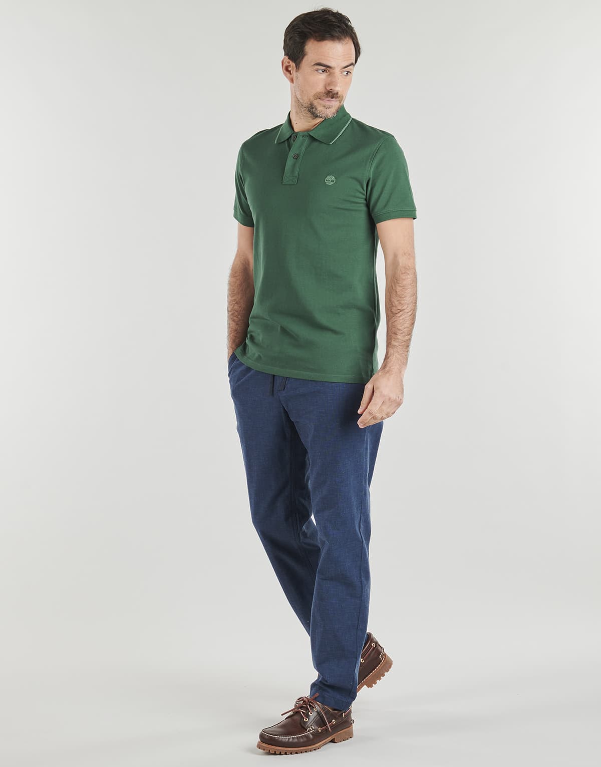 Men's Polo Shirts Timberland Green