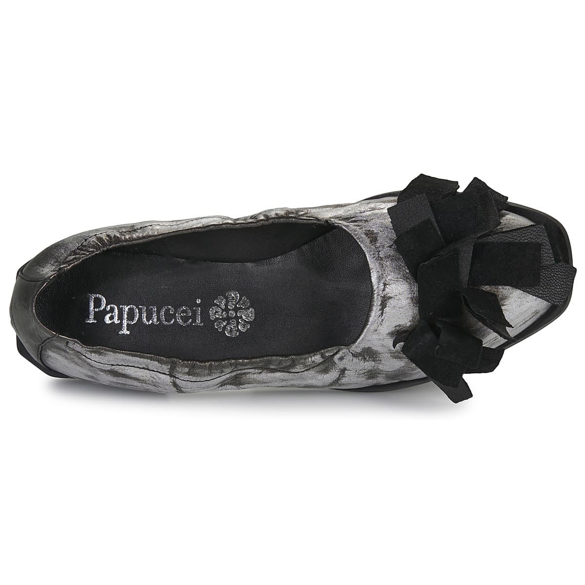 Women's Ballet Flats Papucei Silver