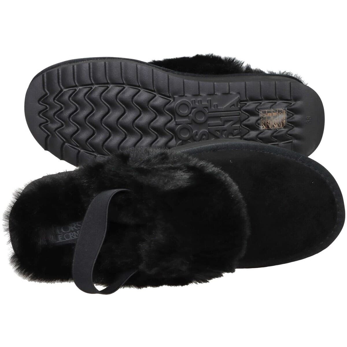 Women's House Slippers Colors of California Black