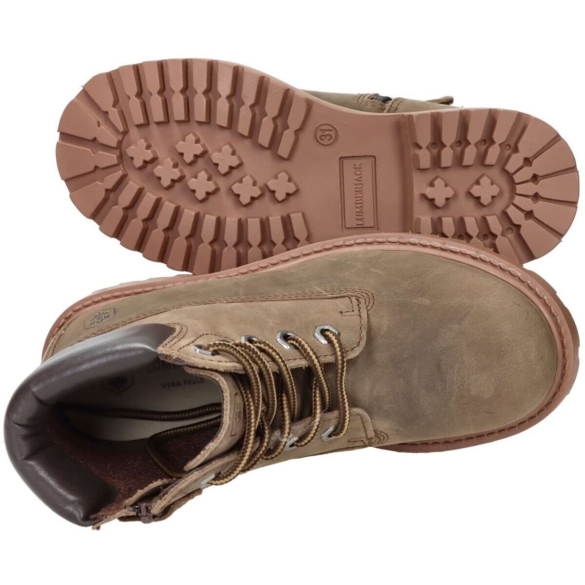 Boys' Boots Lumberjack Brown