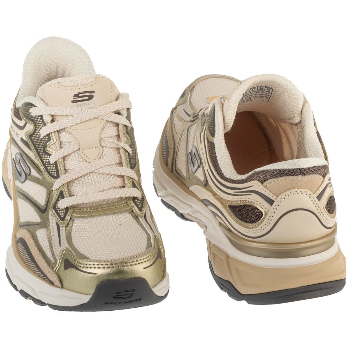 Women's Sports Shoes Skechers Beige