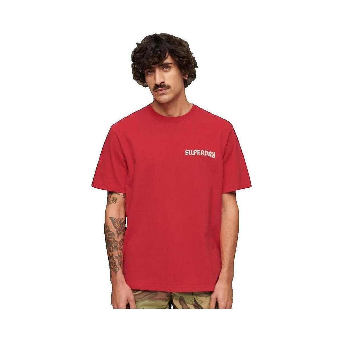 Men's T-Shirts Superdry Red