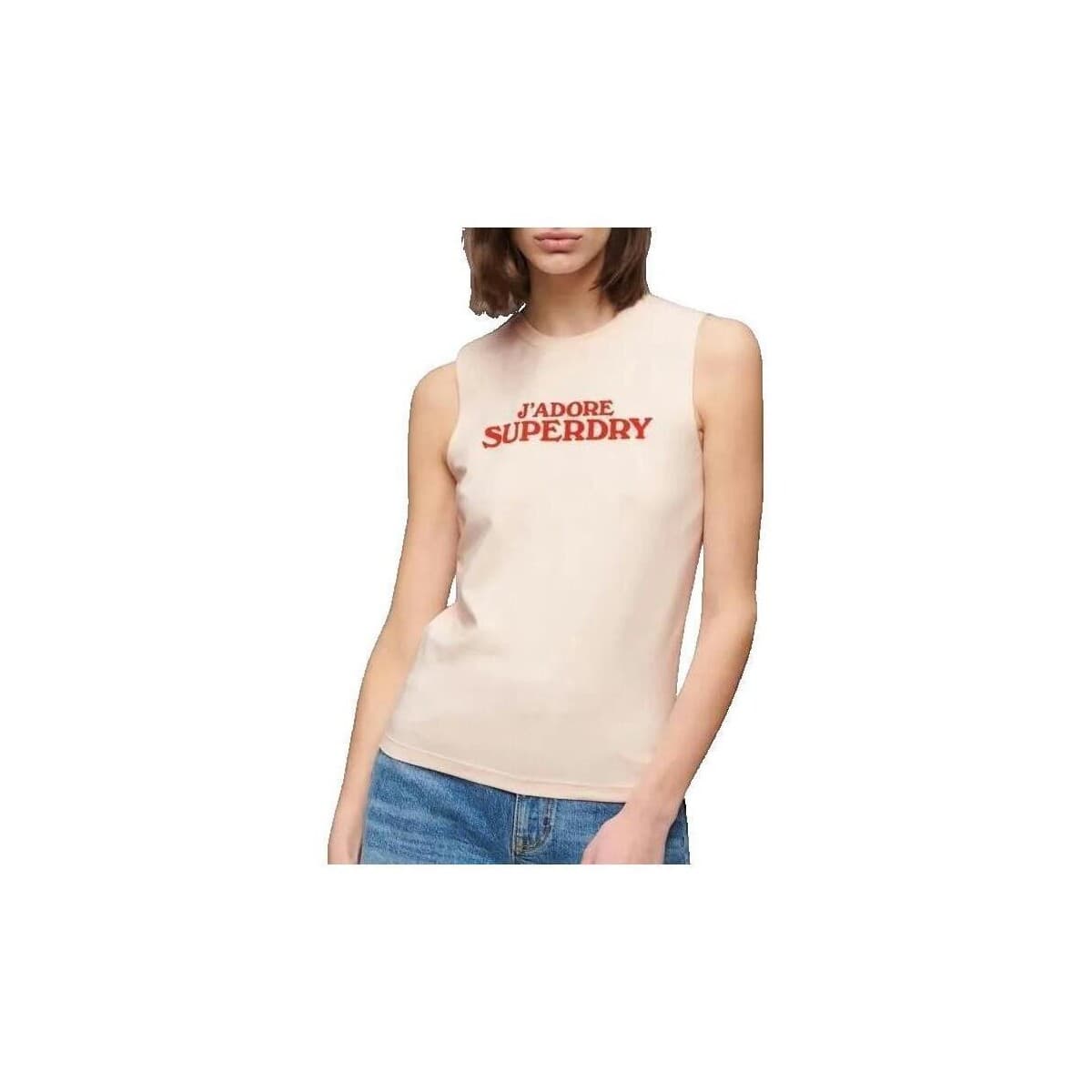 Women's Sleeveless Tops Superdry Pink