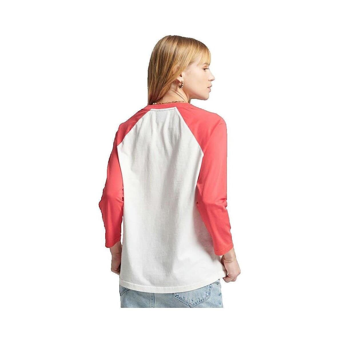 Women's T-Shirts Superdry Beige