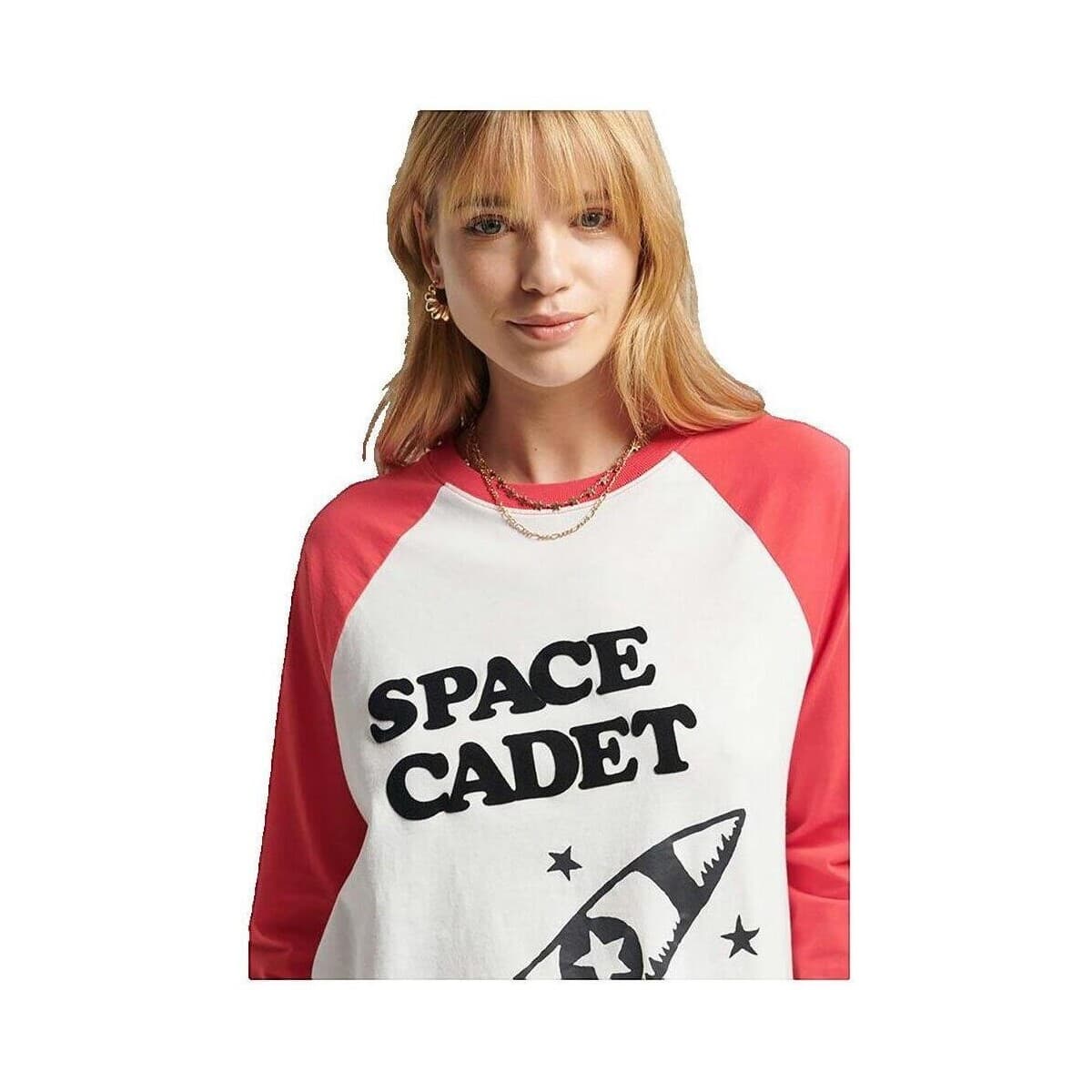 Women's T-Shirts Superdry Beige