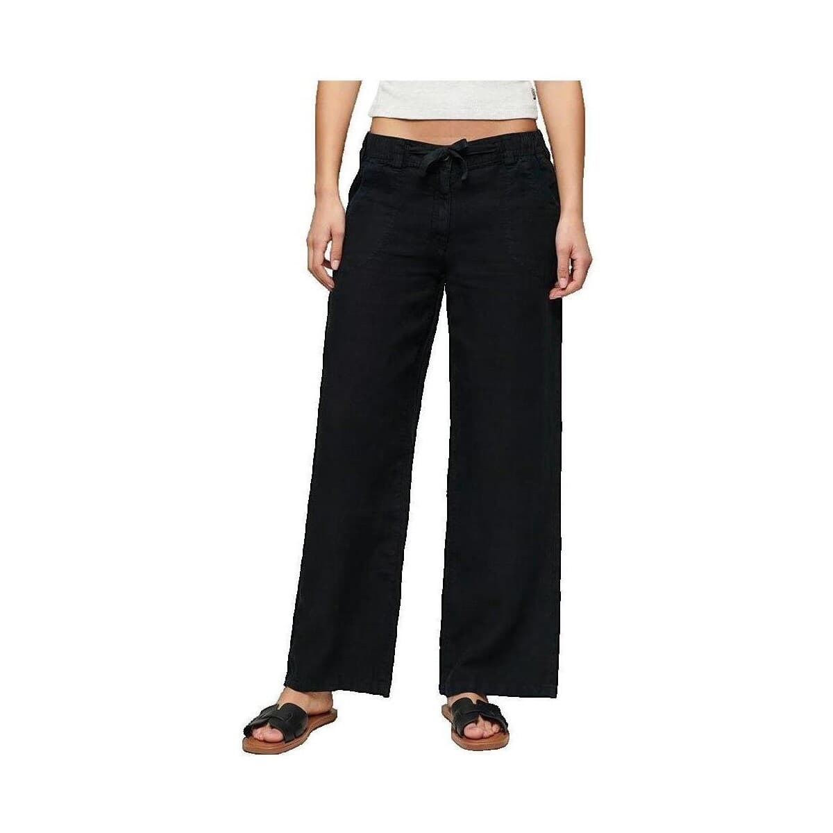 Women's Pants Superdry Black