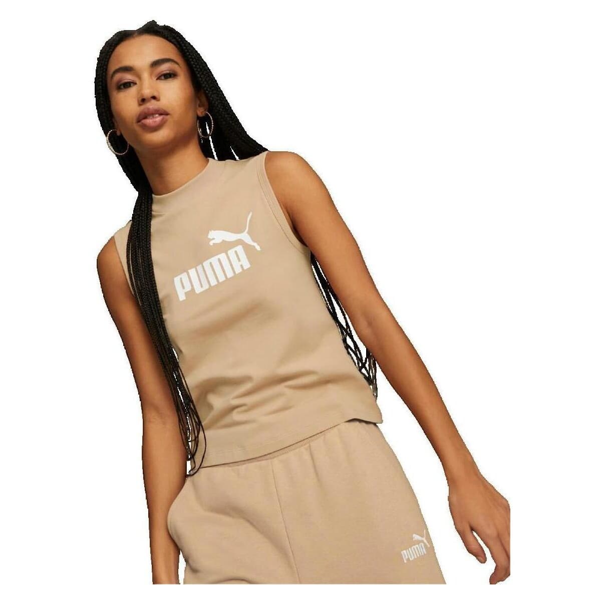 Women's Sleeveless Tops Puma Beige