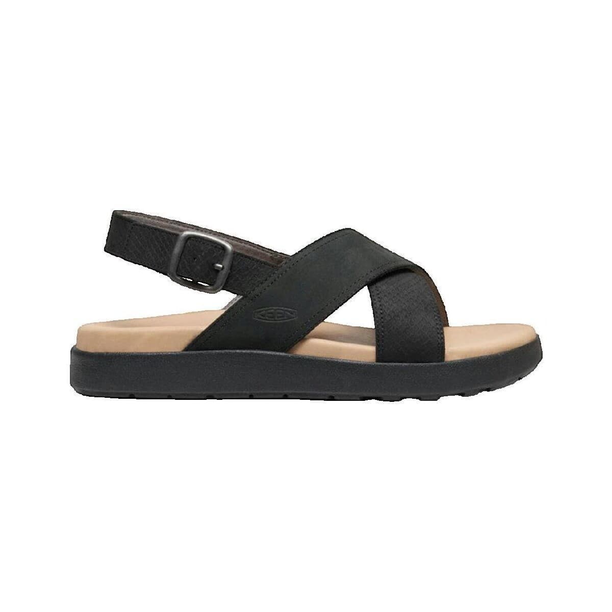 Σανδάλια χωρίς τακούνι Keen Sandale Elle Luxe en cuir noir