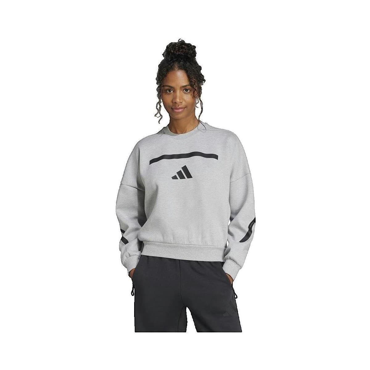 Women's Sports T-Shirts adidas Gray