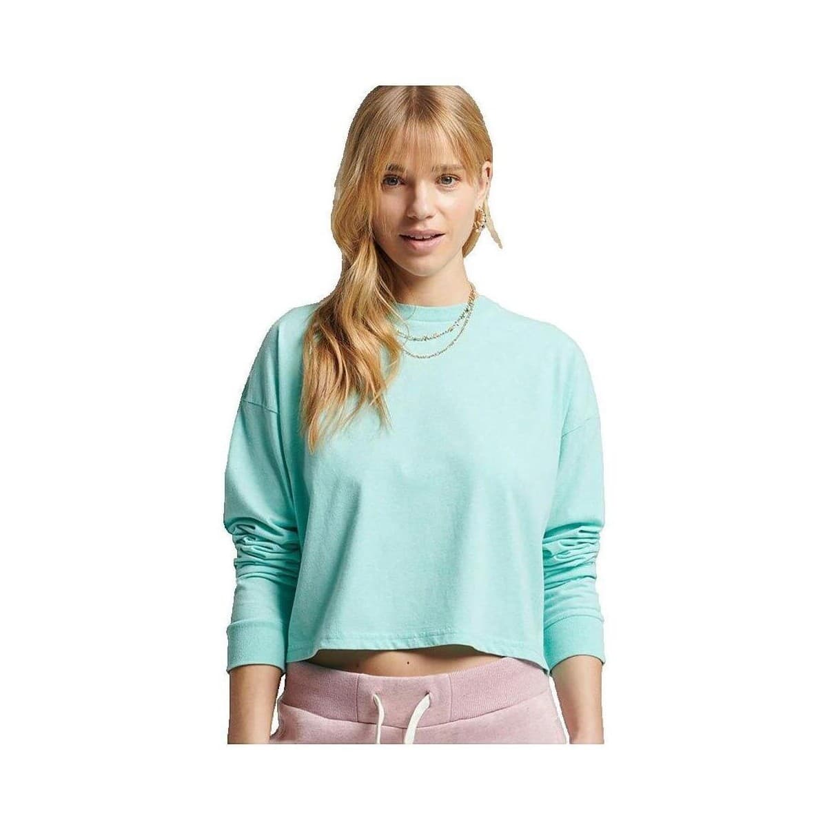 Μπλουζάκια με μακριά μανίκια Superdry T-shirt Vintage Crop à manches longues