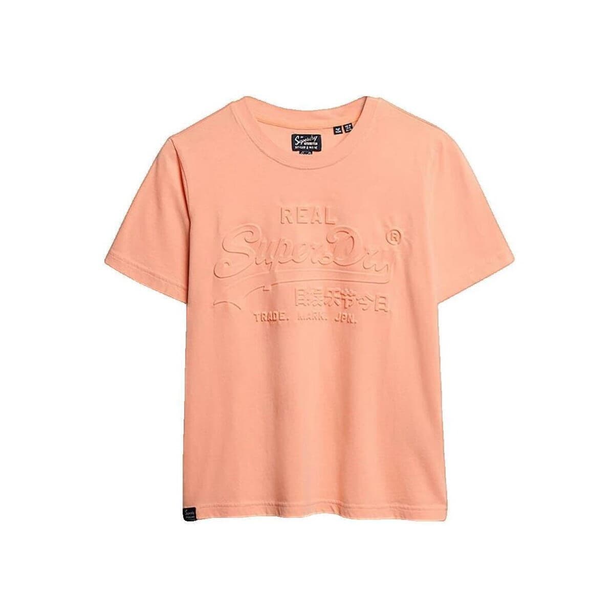 T-shirt με κοντά μανίκια Superdry T-shirt Relaxed Embossed
