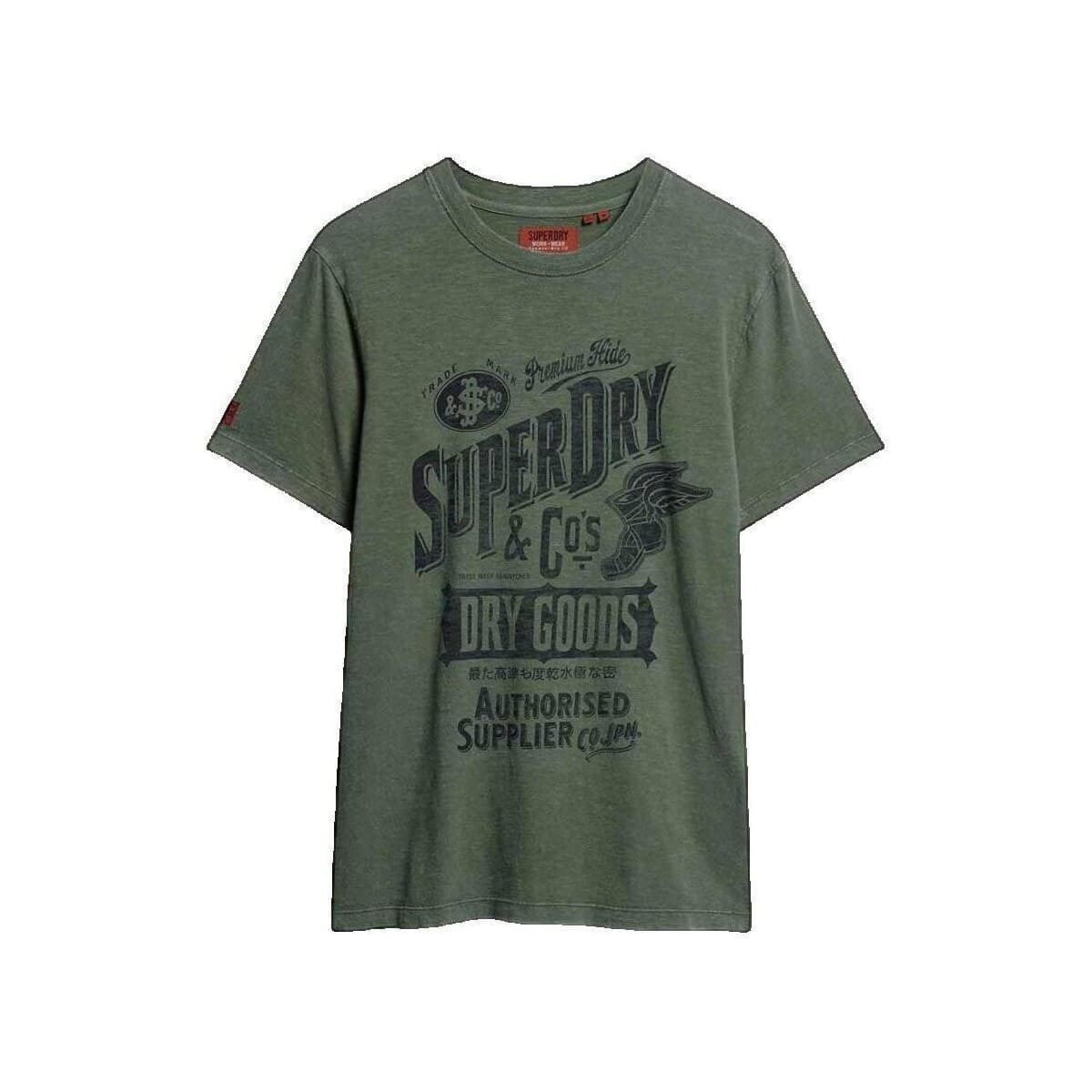 Men's T-Shirts Superdry Khaki