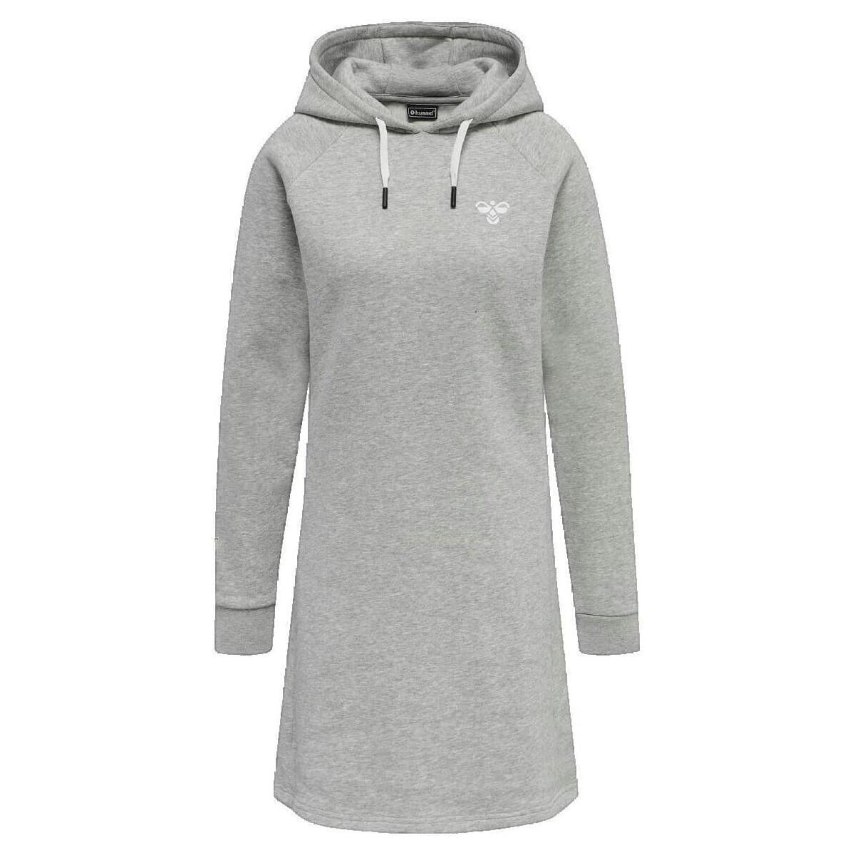 Κοντά Φορέματα hummel Robe sweat à capuche gris