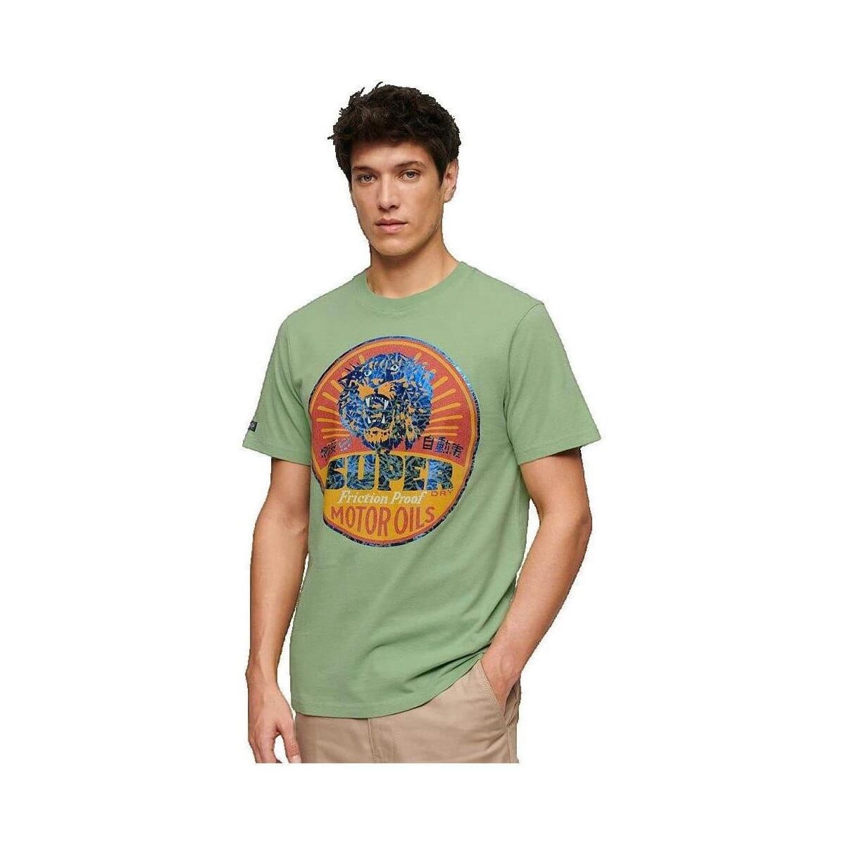 Men's T-Shirts Superdry Green