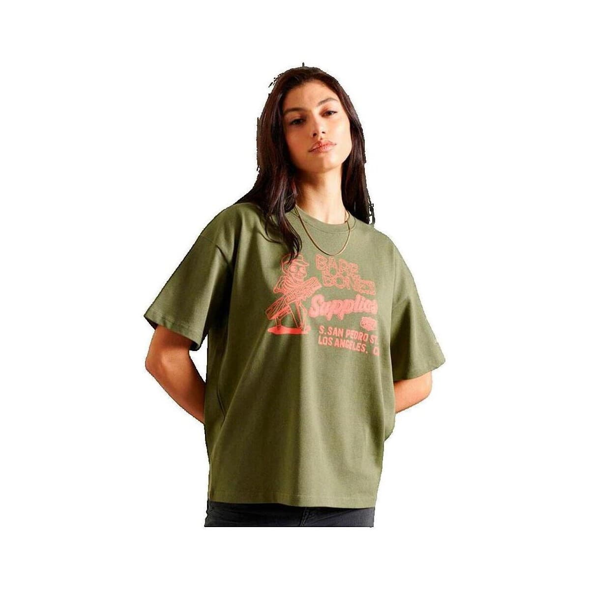 Women's T-Shirts Superdry Blue