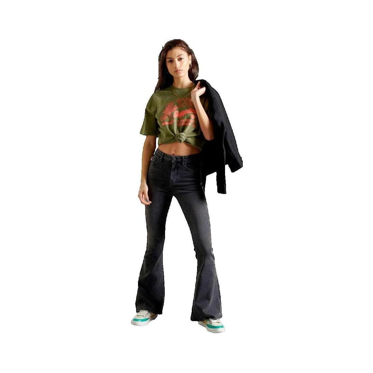 Women's T-Shirts Superdry Blue