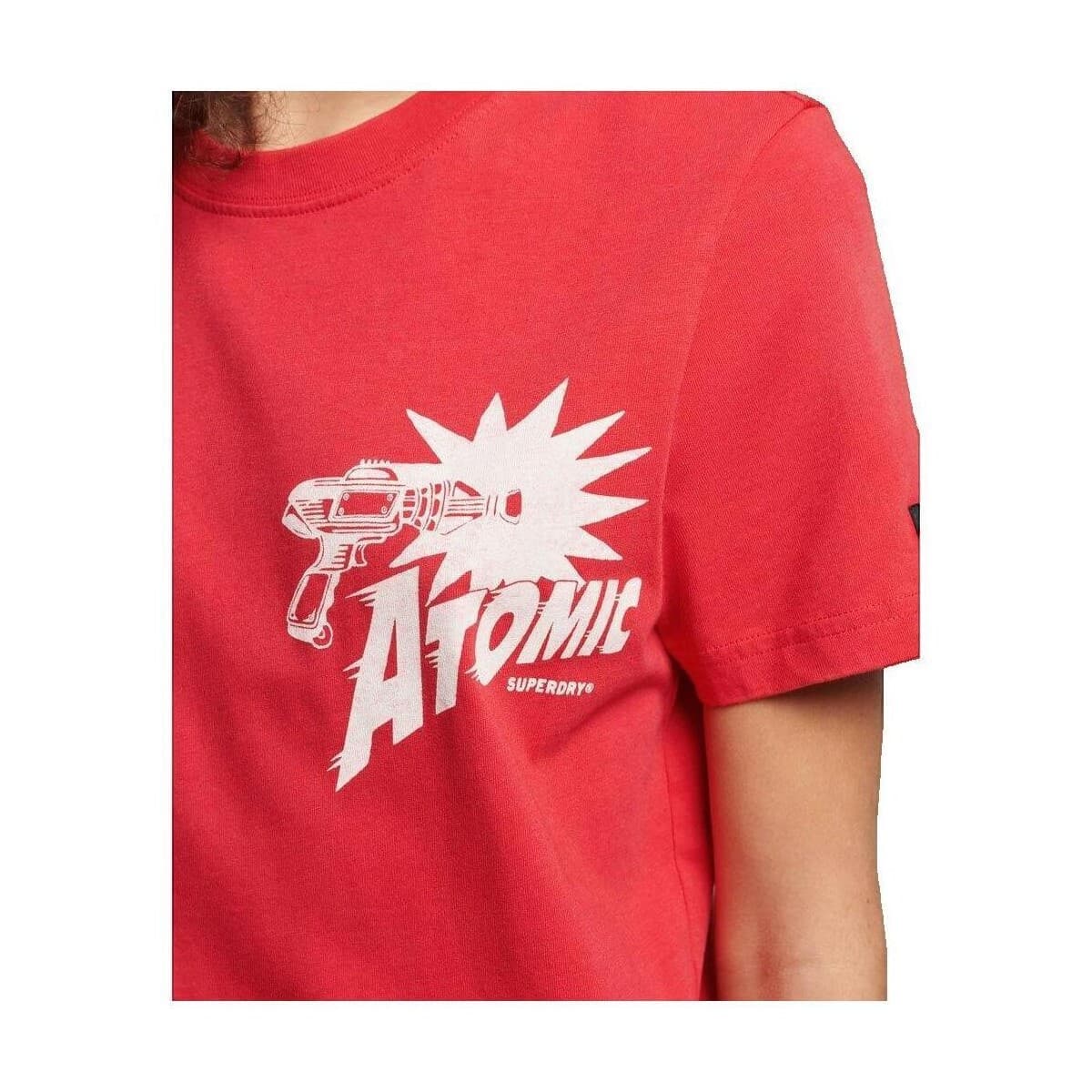 Women's T-Shirts Superdry Red