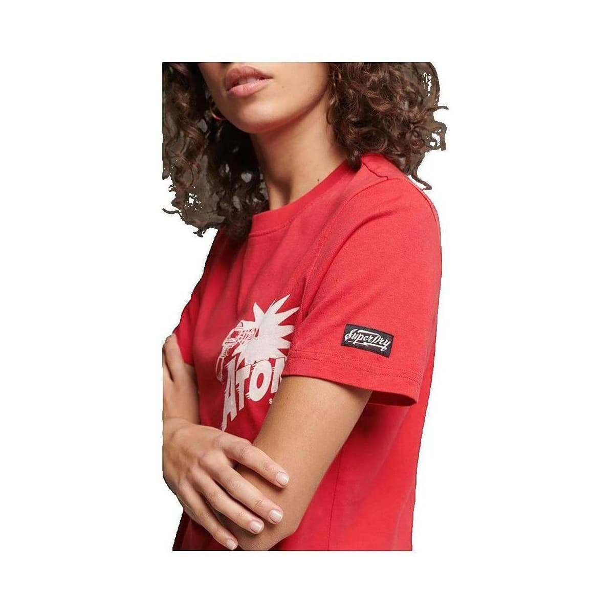 Women's T-Shirts Superdry Red