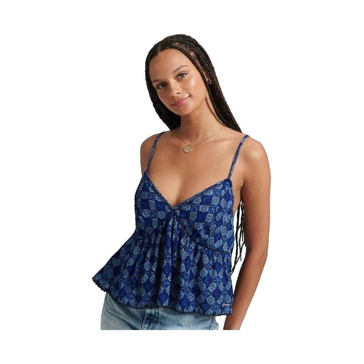 Women's T-Shirts Superdry Blue