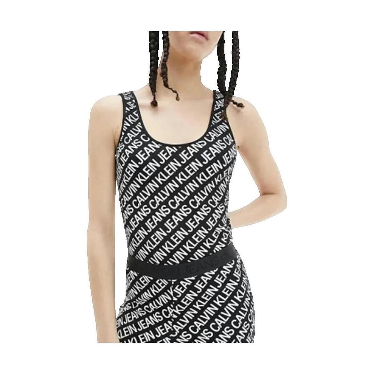 Women's Sleeveless Tops Calvin Klein Black