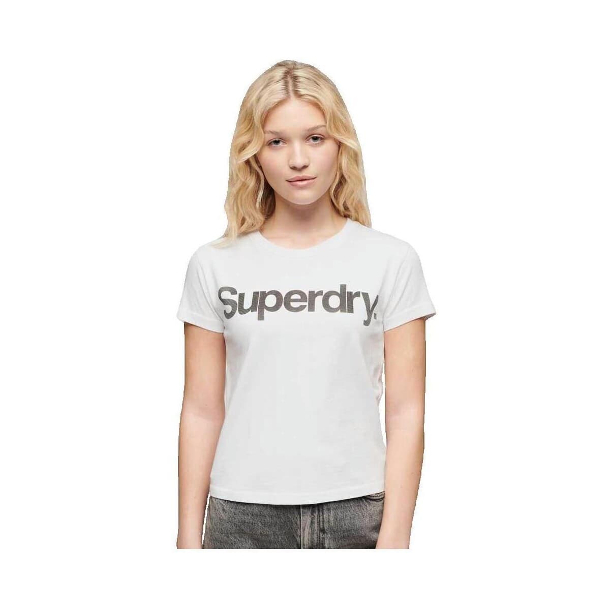 Women's T-Shirts Superdry White