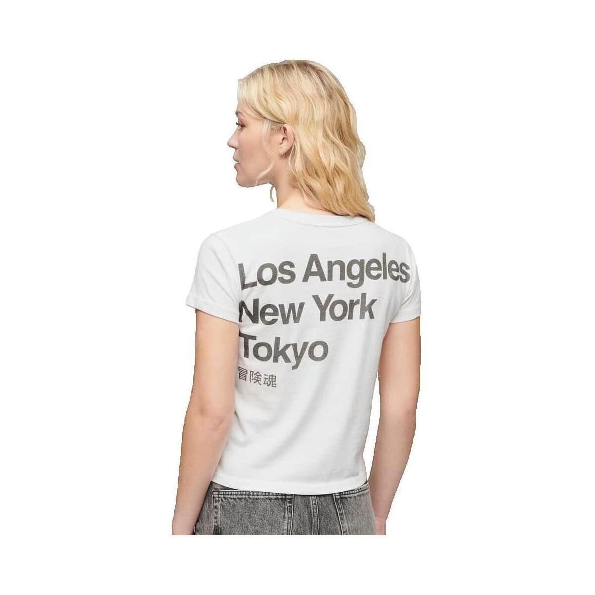 Women's T-Shirts Superdry White