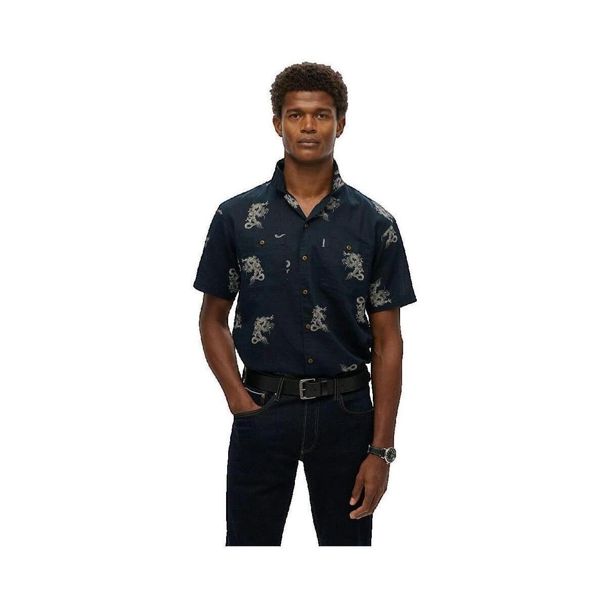 Men's Shirts Superdry Blue