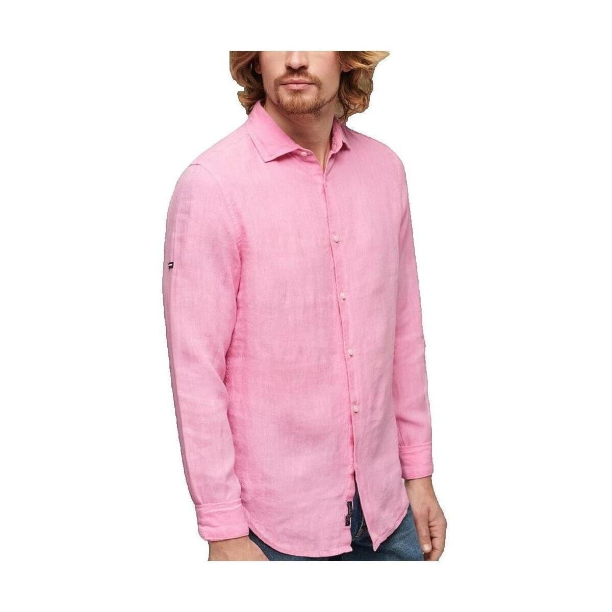 Men's Shirts Superdry Pink